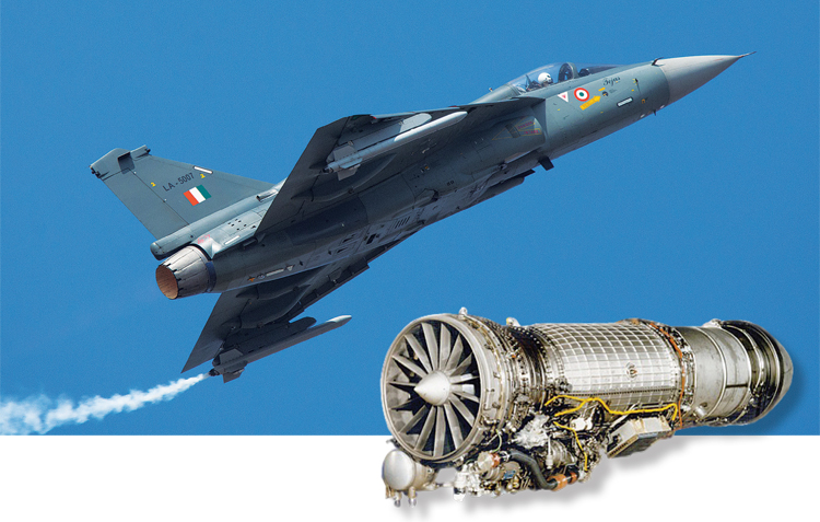 Here's a look of Tejas GE F404-IN20 engine in the image