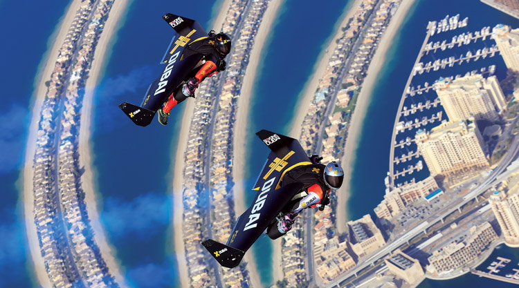 Jetpack power: Stunning 4K video of Jetmen soaring above Dubai at 120mph —  RT World News