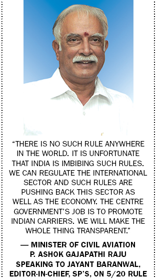 Minister of Civil Aviation P. Ashok Gajapathi Raju